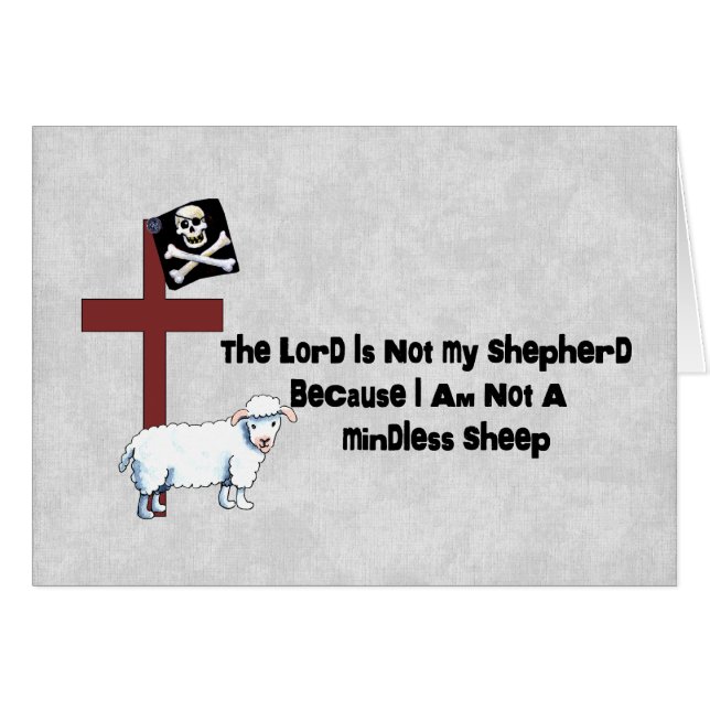 Not A Mindless Sheep (Front Horizontal)