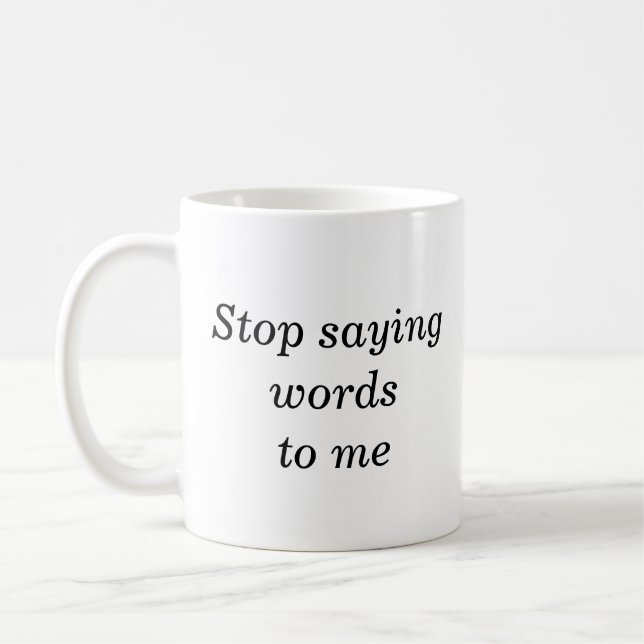 not a morning person coffee mug (Left)