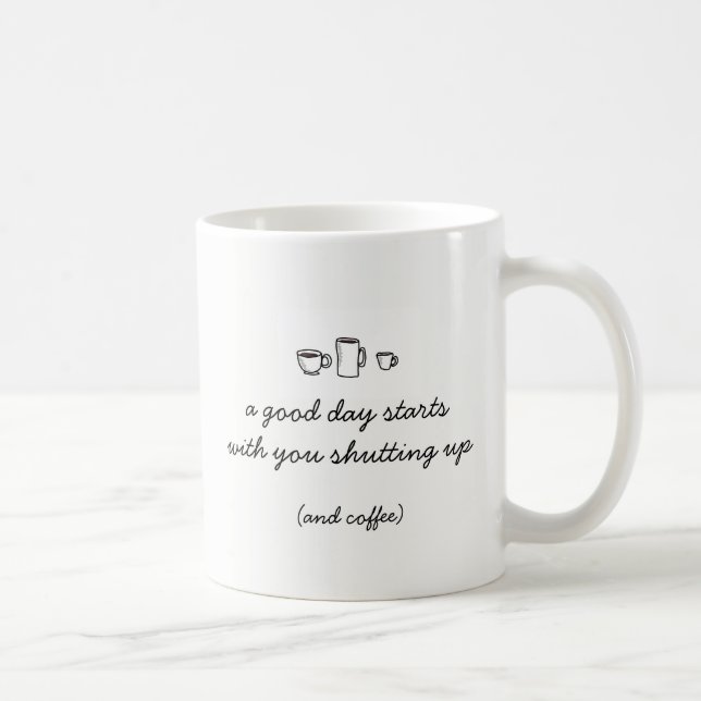 'Not-a-morning-person' Coffee Mug (Right)