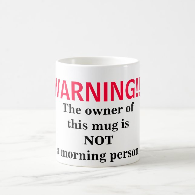 Not a Morning Person Coffee Mug (Center)