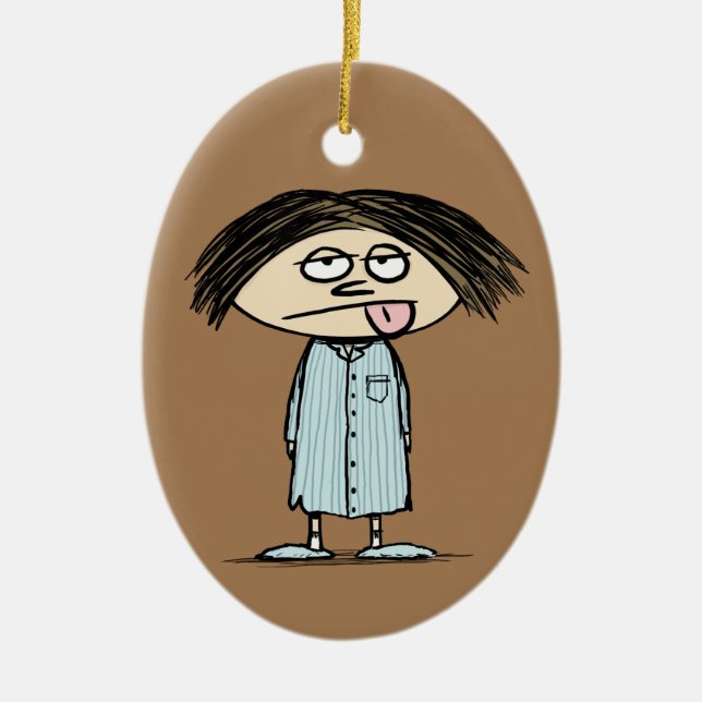 Not a Morning Person | Funny Humourous Ceramic Tree Decoration (Front)