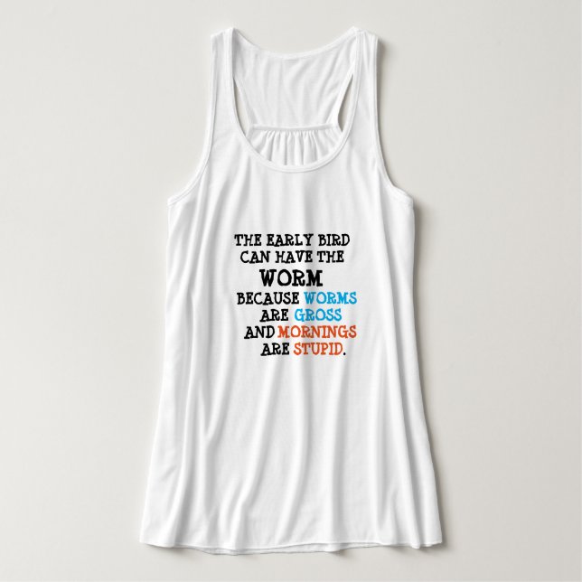Not a Morning Person Singlet (Design Front)