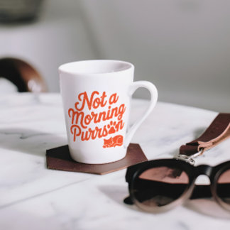 Not a Morning Purrson Funny Cat Mug