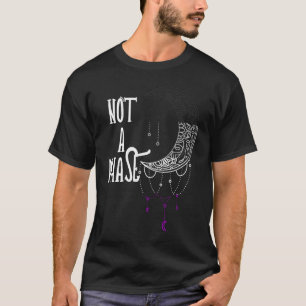 Not A Phase Gothic Moon Ace Asexual Pride LGBQA As T-Shirt