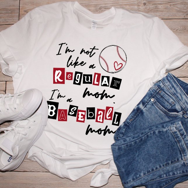 Not a Regular Mum I'm a Baseball Mum Personalised Tri-Blend Shirt (Creator Uploaded)