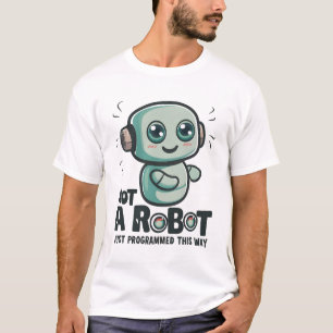 Not a Robot, Just Programmed This Way T-Shirt