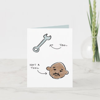 Not a tool father's day - wrench - Carlos Holiday Card