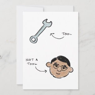 Not a tool father's day - wrench - Chan Holiday Card