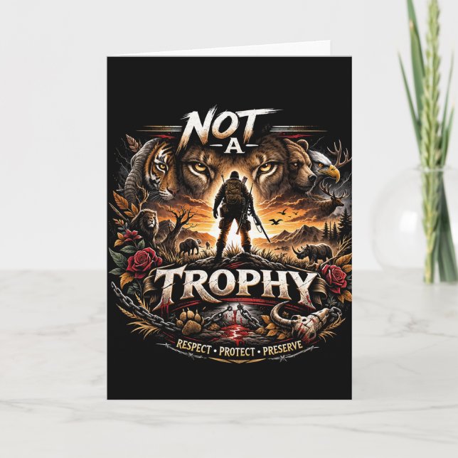 Not a Trophy Holiday Card (Front)