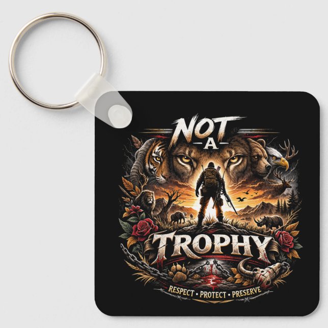 Not a Trophy Key Ring (Front)