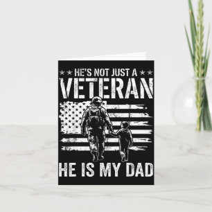 Not A Veteran Dad Patriotic Fathers Day Card