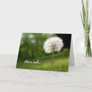 Not a Wish, Christian Birthday Card