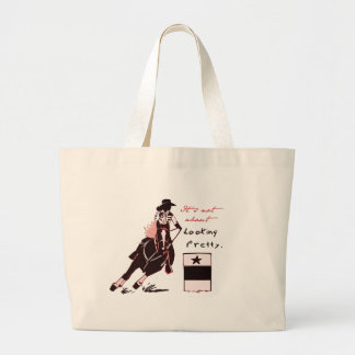 Not About Looking Pretty Large Tote Bag
