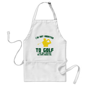 Not Addicted To Golf Standard Apron
