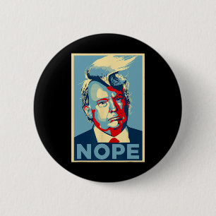 Not Again Funny Trump 2024  6 Cm Round Badge