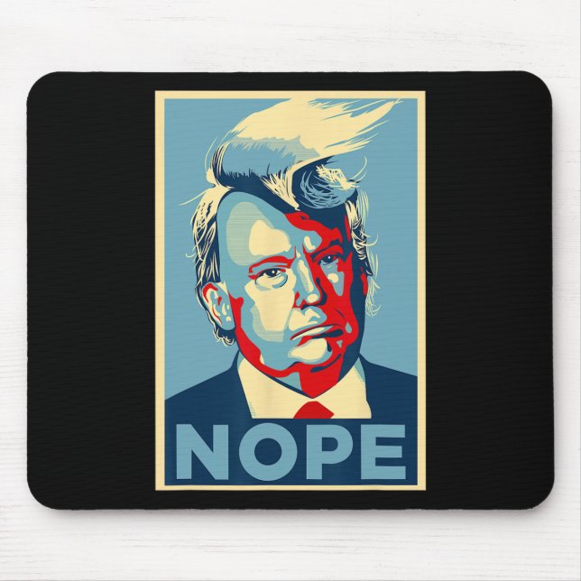 Not Again Funny Trump 2024  Mouse Pad (Front)