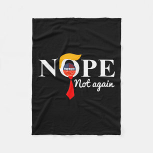 Not Again Funny Trump 6 Fleece Blanket