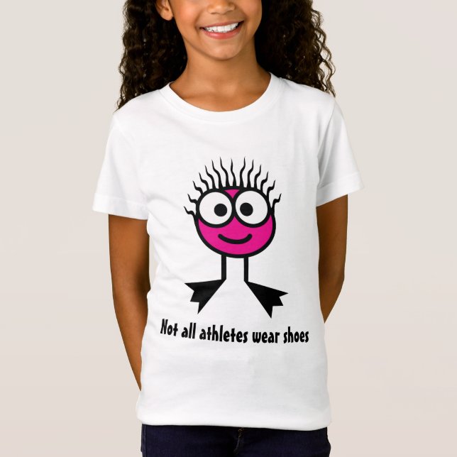 Not all athletes wear shoes - Swim Character T-Shirt (Front)
