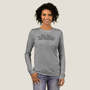 Not All Disabilities Are Visible Classic Positive  Tri-Blend Shirt