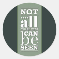 Not All Disabilities are Visible