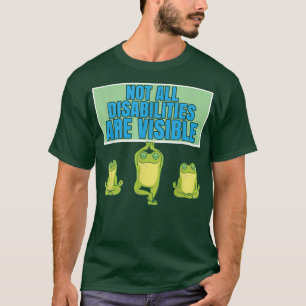 Not All Disabilities Are Visible Frog Handicap Awa T-Shirt