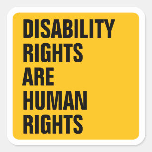 Not all disabilities are visible square sticker