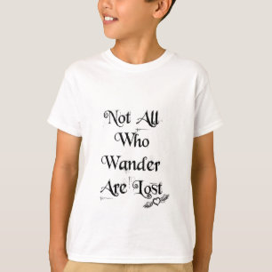 Not all who wander are lost kids ringer t-shirt