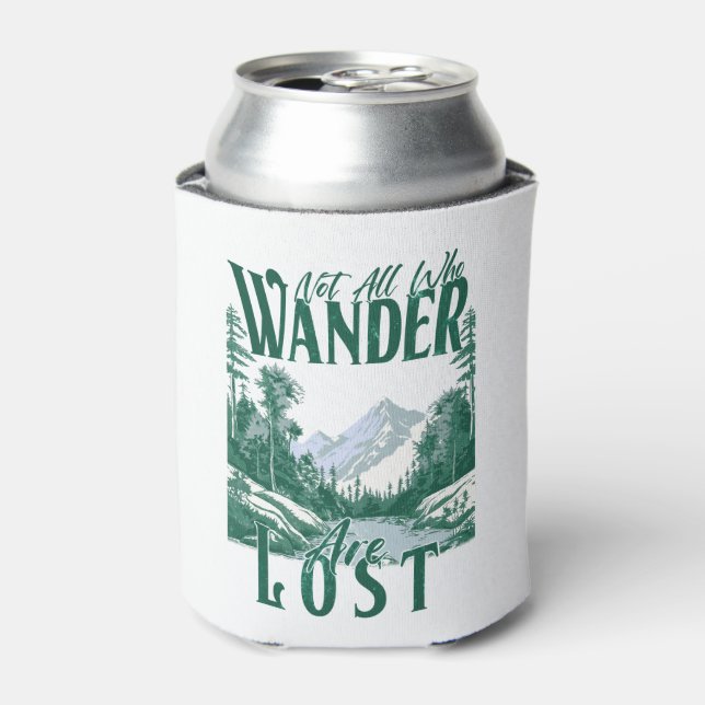 Not All Who Wander Are Lost – Nature Adventure Can Cooler (Can Front)
