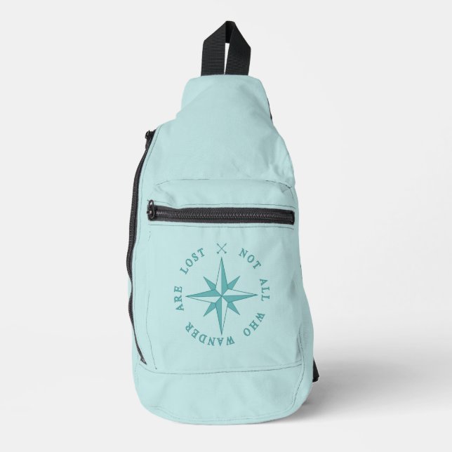 Not All Who Wander Are Lost Sling Bag (Front)