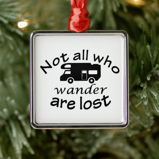 ***NOT ALL WHO WONDER*** FUN ANYTIME ORNAMENT (Tree)