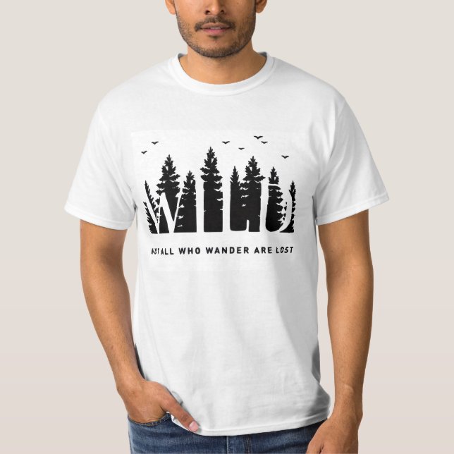 Not All Wonder are Lost camping T-Shirt (Front)