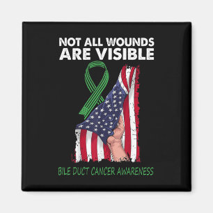 Not All Wounds Are Visible Bile Duct Cancer Awaren Magnet