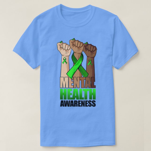 Not All Wounds Are Visible Mental Health Awareness T-Shirt (Design Front)