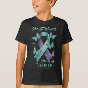 Not All Wounds Are Visible Suicide Awareness T-Shirt