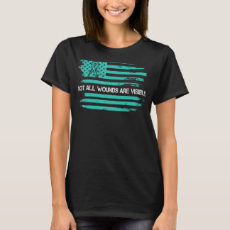 Not All Wounds Are Visible Vintage Distressed Us F T-Shirt