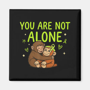 Not Alone Baby Monkey Punch Mental Health Magnet