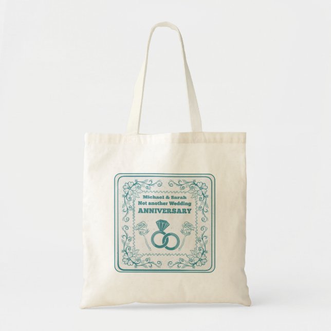Not another wedding anniversary tote bag (Front)
