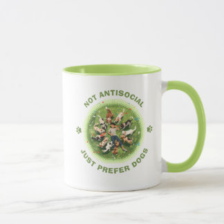 Not Antisocial - Just Prefer Dogs - Dog Person Car Mug