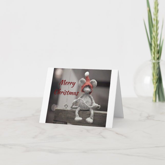 **NOT** AS QUIET AS A MOUSE "AT CHRISTMAS" HOLIDAY CARD (Front)