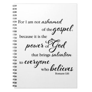 Not ashamed notebook
