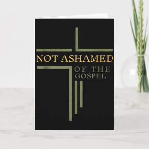 Not Ashamed Of The Gospel Tank Top  Card
