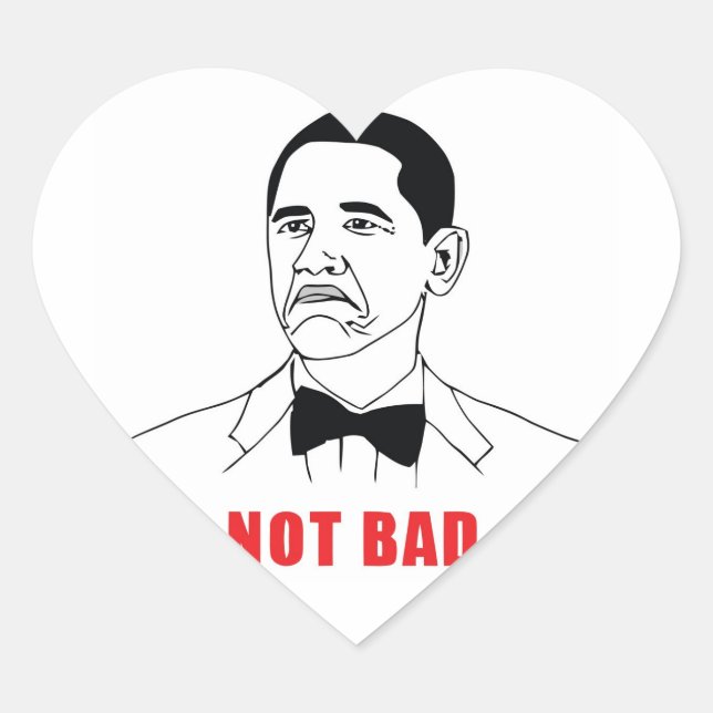 Not Bad Heart Sticker (Front)