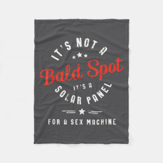Not Bald Spot Solar Panel Design Fleece Blanket