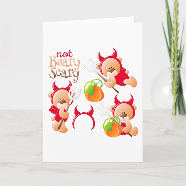 Not Beary Scary Greeting Cards (Creator Uploaded)