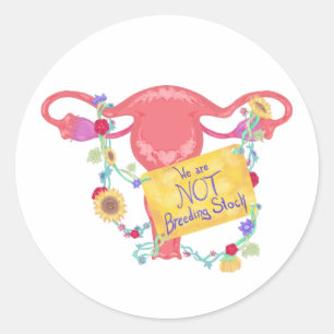 Not Breeding Stock Classic Round Sticker