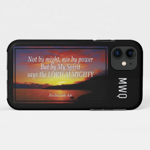 NOT BY MIGHT NOR POWER   Zechariah 4:6 Christian Case-Mate iPhone Case