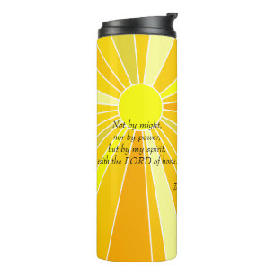 Not by Might or Power Sunshine Thermal Tumbler