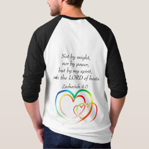 Not by Might - Zechariah 4:6 T-Shirt