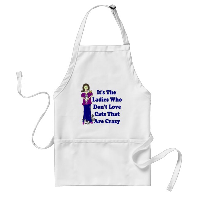 (Not Crazy) Cat Lady Standard Apron (Front)