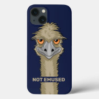 Not Emused Funny Emu Pun Indigo Blue